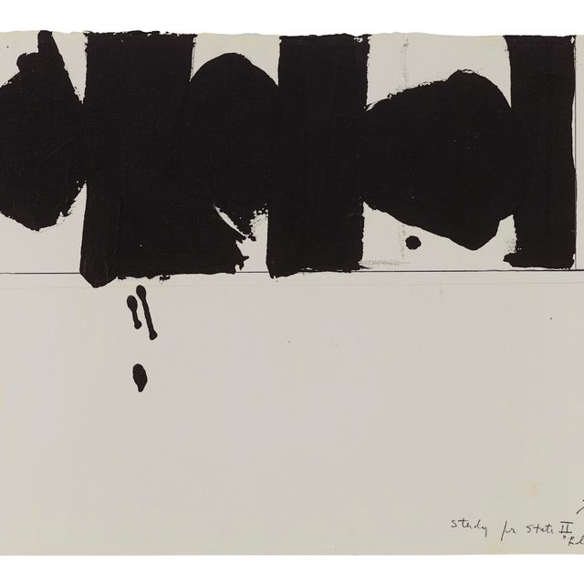 Robert Motherwell — Этюд для II этапа “Элегия № 100”