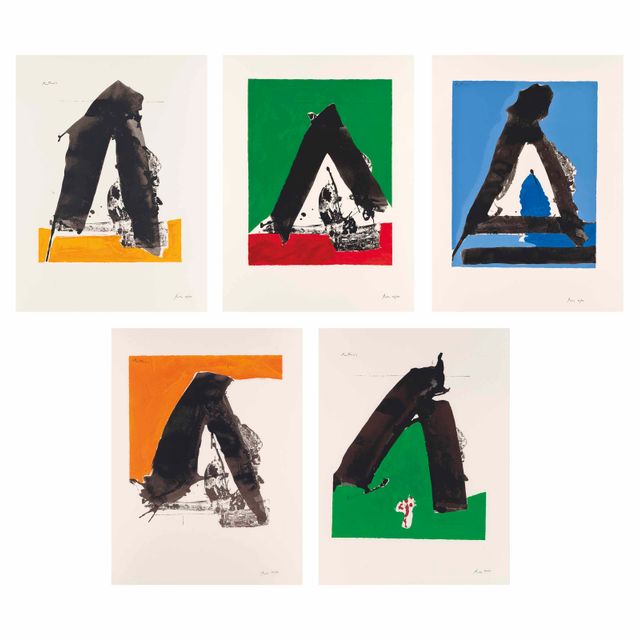 Robert Motherwell — Пять тарелок из "Баскской сюиты"
