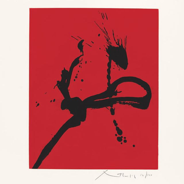 Robert Motherwell — Жест IV (Состояние I) (Белкнап, 172; Энгберг и Банах, 208)