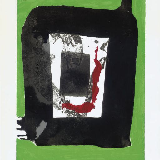 Robert Motherwell — Без названия, из Баскской сюиты : уникальный вариант (Белкнап, 57; Энгберг и Банах, 86)