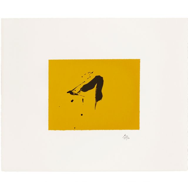Robert Motherwell — "Черное солнце" из сюиты Октавио Паса