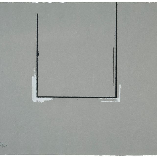 Robert Motherwell — Серый, открытый белой краской