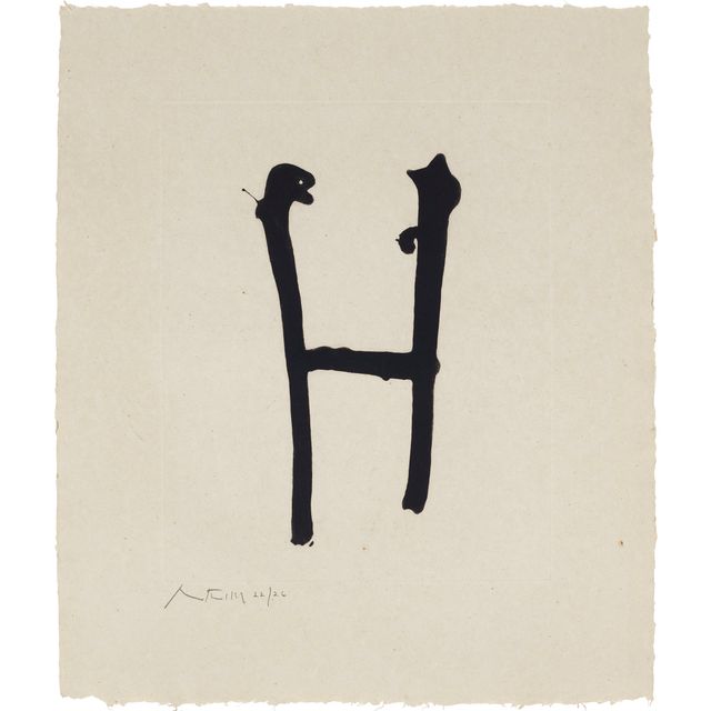 Robert Motherwell — Без названия, из голландского льняного набора
