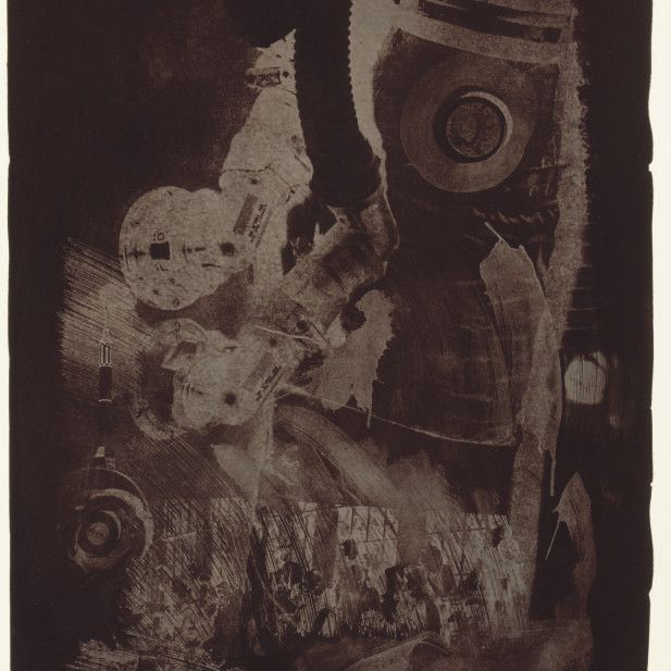 Robert Rauschenberg — Земная кора из серии "Побитая камнями Луна" (F. 84; G. 169)