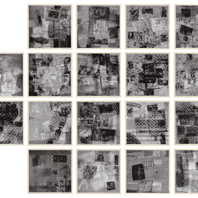 Robert Rauschenberg — Серия поверхностей, начиная с течений