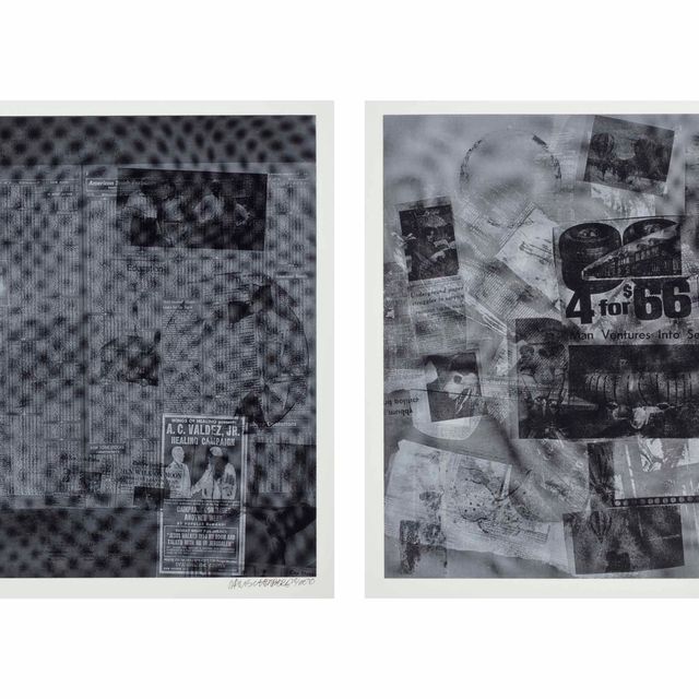 Robert Rauschenberg — Серия поверхностей, от токов: две пластины
