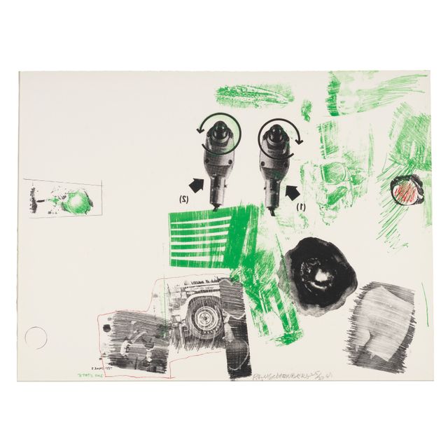 Robert Rauschenberg — Тестовый камень №5А (зеленые сверла) из серии Booster и 7 исследований