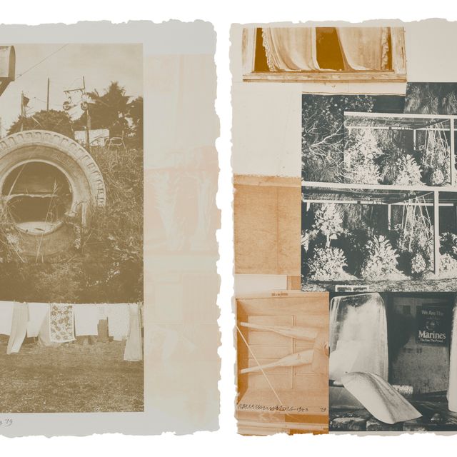 Robert Rauschenberg — Курганы-лежбища: два отпечатка