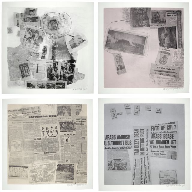 Robert Rauschenberg — Особенности от Currents : четыре принта
