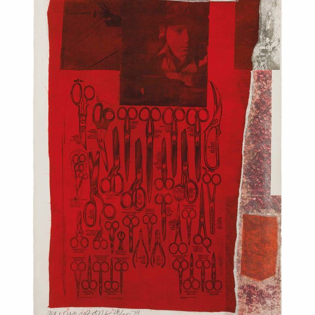 Robert Rauschenberg — Более отдаленная видимая часть моря, из набора из девяти гравюр