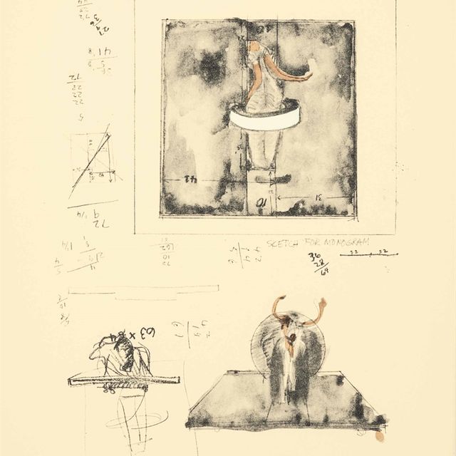 Robert Rauschenberg — Эскиз монограммы из Нью-Йоркской коллекции для Стокгольмского портфолио