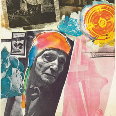 Robert Rauschenberg — Дань уважения Фредерику Кислеру (Фостеру, 38 лет)