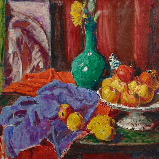 Roderic O'Conor — Натюрморт с фруктами и зеленой вазой (Le Compotier)