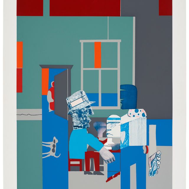 Romare Bearden — Каролинский синий (интерьер)