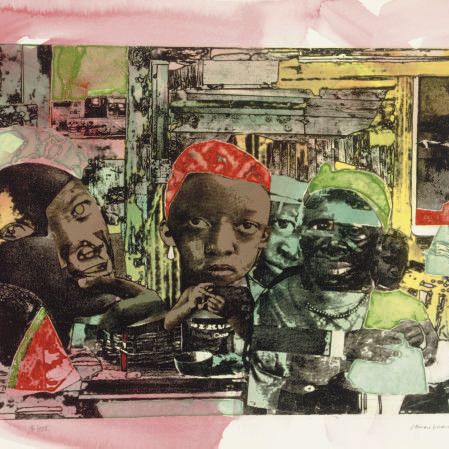 Romare Bearden — Поезд (Гелдбурд и Розенберг 3)