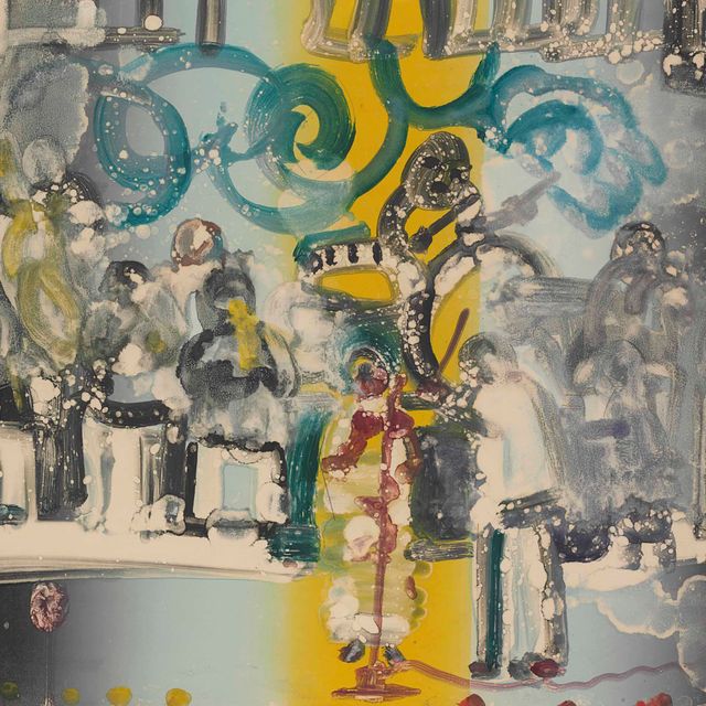 Romare Bearden — Вступление к "Королеве блюза" ("Аптаун в Савое") из серии "Джаз"