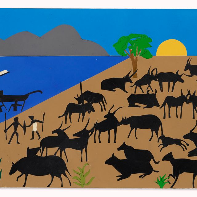 Romare Bearden — Крупный рогатый скот Бога Солнца