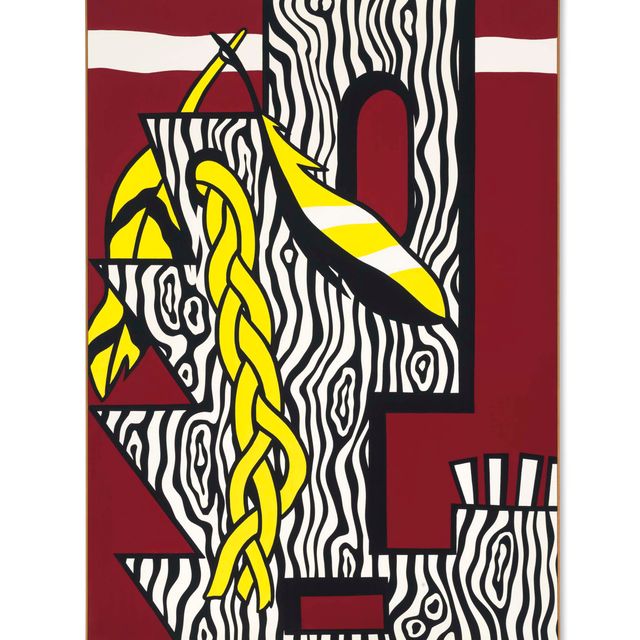 Roy Lichtenstein — Голова с косой и перьями