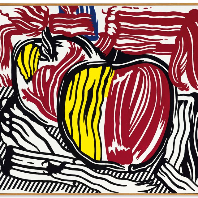 Roy Lichtenstein — Два красных и желтых яблока