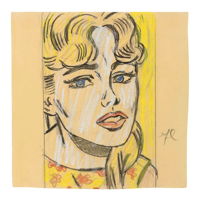 Roy Lichtenstein — Озабоченная девушка (учеба)