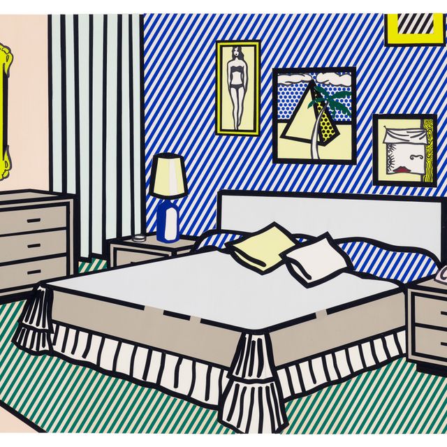 Roy Lichtenstein — Интерьер с водяными лилиями (рабочий кабинет)