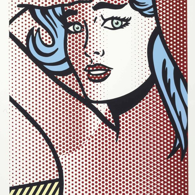 Roy Lichtenstein — Обнаженная, с голубыми волосами