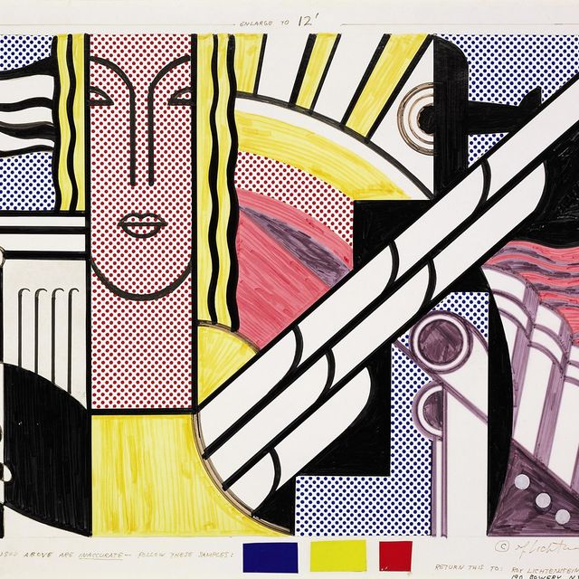 Roy Lichtenstein — Коллаж для современной живописи с классической головой