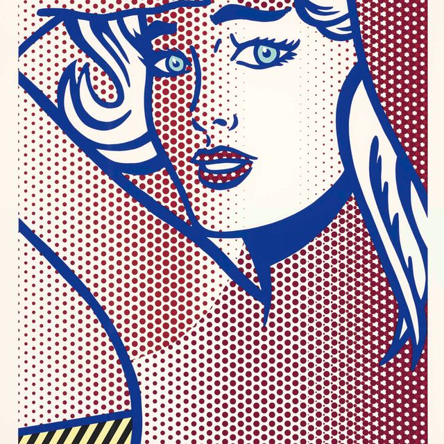 Roy Lichtenstein — Обнаженная с голубыми волосами, состояние I, из серии "Обнаженная натура"