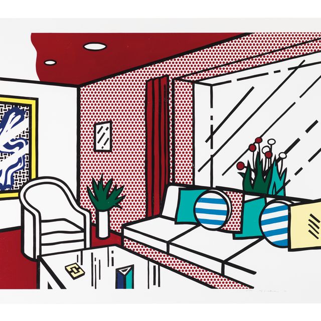 Roy Lichtenstein — Гостиная из серии "Интерьер"