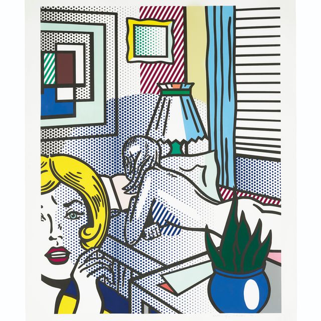 Roy Lichtenstein — Соседки по комнате из серии "Обнаженная натура"