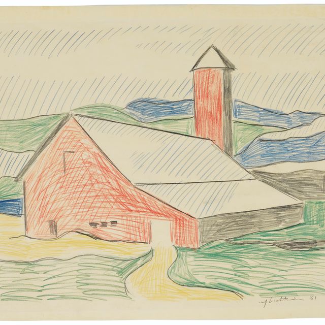 Roy Lichtenstein — Исследование для Red Barn II