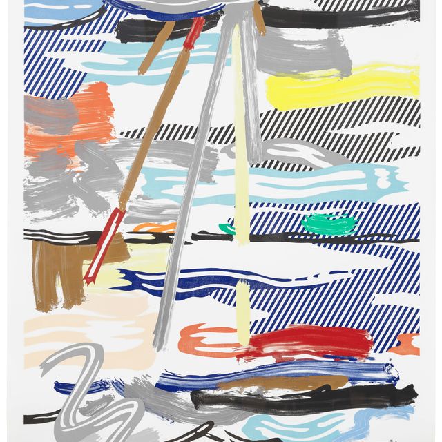 Roy Lichtenstein — Солнечный свет сквозь облака, из серии пейзажей