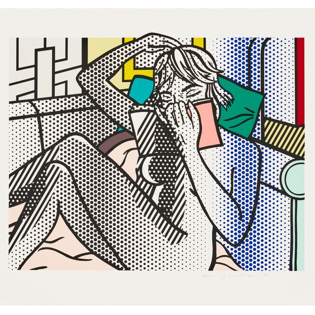 Roy Lichtenstein — Чтение в обнаженном виде, от: Nudes