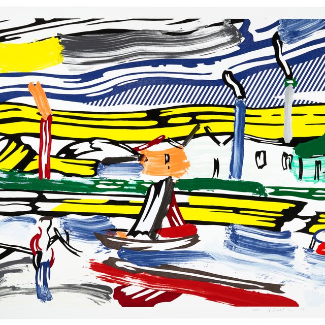 Roy Lichtenstein — Река, из серии пейзажей