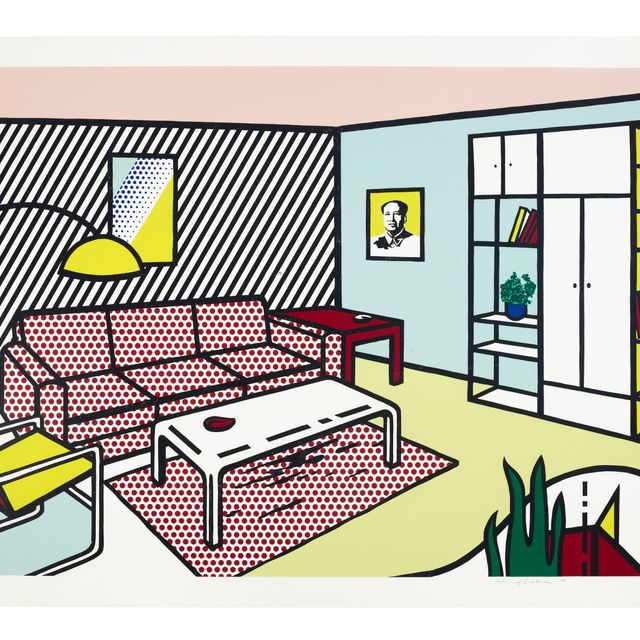 Roy Lichtenstein — Современная комната из серии "Интерьер"