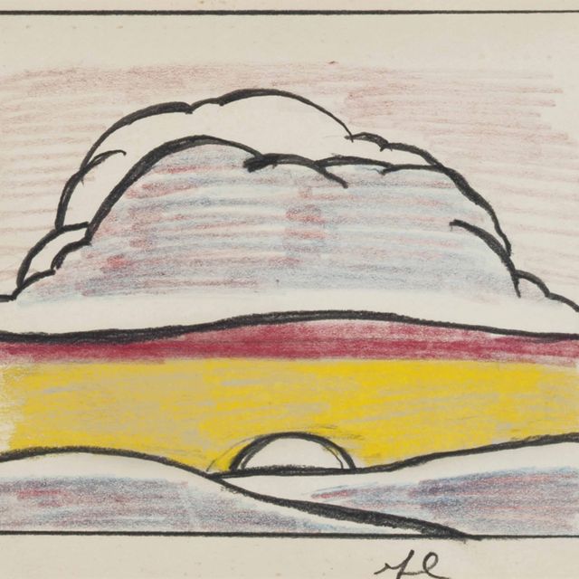 Roy Lichtenstein — Пейзаж с заходящим солнцем