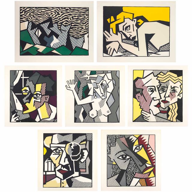 Roy Lichtenstein — Серия экспрессионистских гравюр на дереве