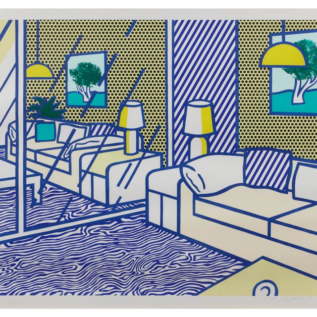 Roy Lichtenstein — Синий пол