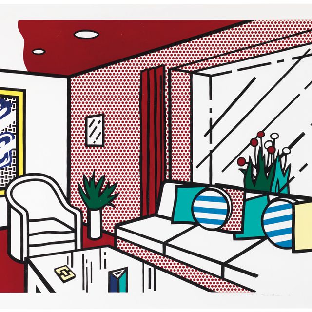 Roy Lichtenstein — Гостиная из серии "Интерьер"