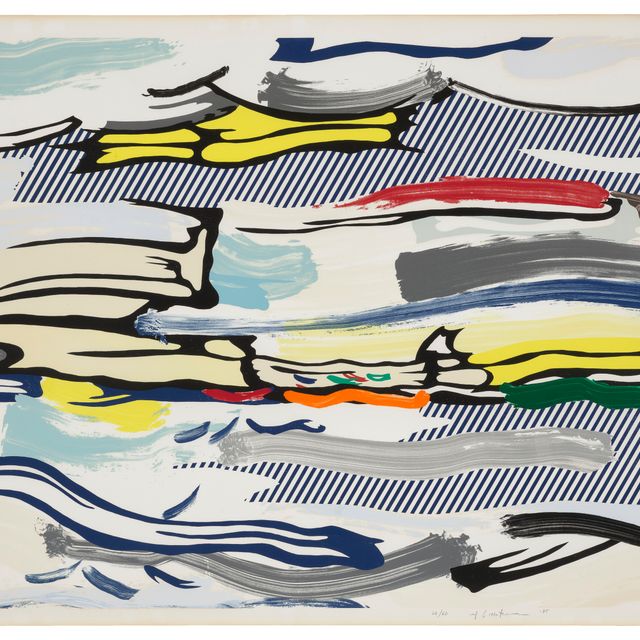 Roy Lichtenstein — Морской пейзаж из серии "Пейзажи"