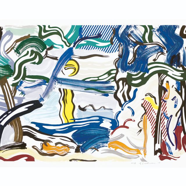 Roy Lichtenstein — Лунный пейзаж, из пейзажей