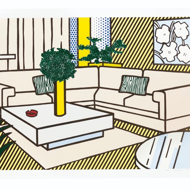 Roy Lichtenstein — Желтая ваза из интерьерной серии