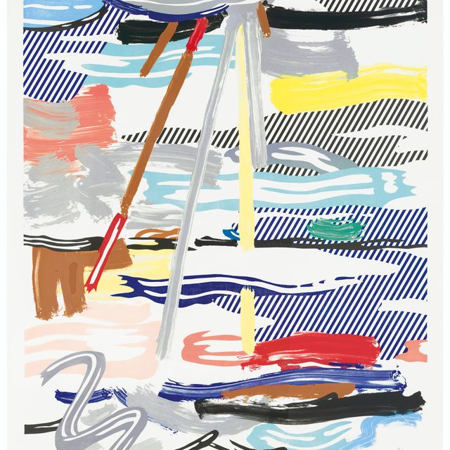 Roy Lichtenstein — Солнечный свет сквозь облака, из серии "Пейзажи"
