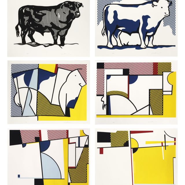Roy Lichtenstein — Серия профилей Bull (C. 116-121)
