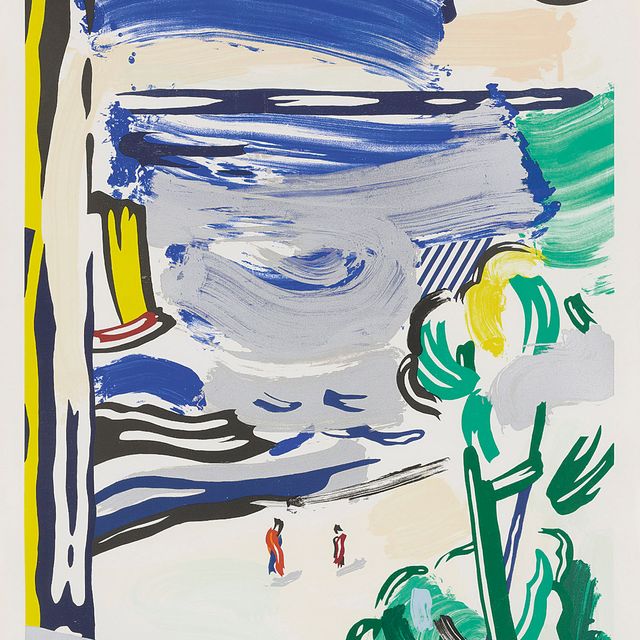 Roy Lichtenstein — Вид из окна, из серии "Пейзаж"
