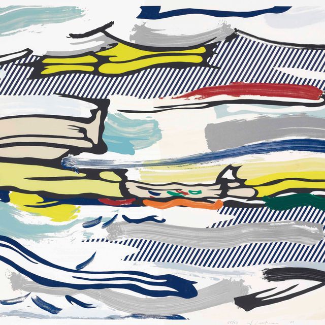 Roy Lichtenstein — Морской пейзаж из серии "Пейзаж"