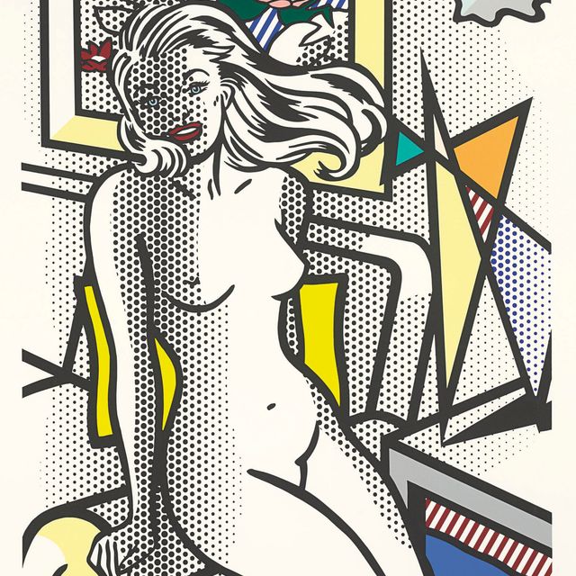 Roy Lichtenstein — Обнаженная с желтой подушкой, из серии "Обнаженная натура" (C. 283)