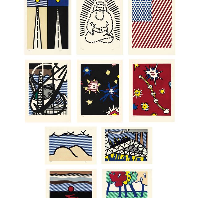 Roy Lichtenstein — Аллан Гинзберг, "Новый спуск в Америку", "Издания солнцестояния", Париж, 1992