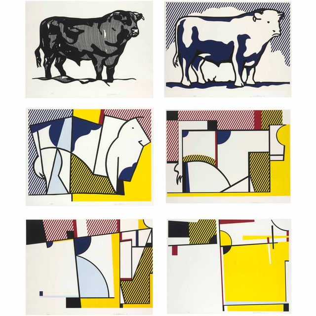 Roy Lichtenstein — Серия профилей Bull (C. 116-121)