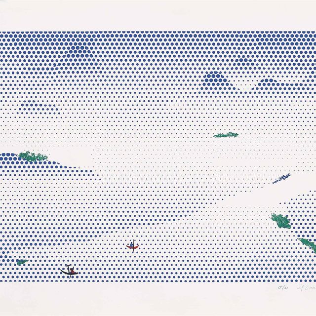 Roy Lichtenstein — Пейзаж с лодками